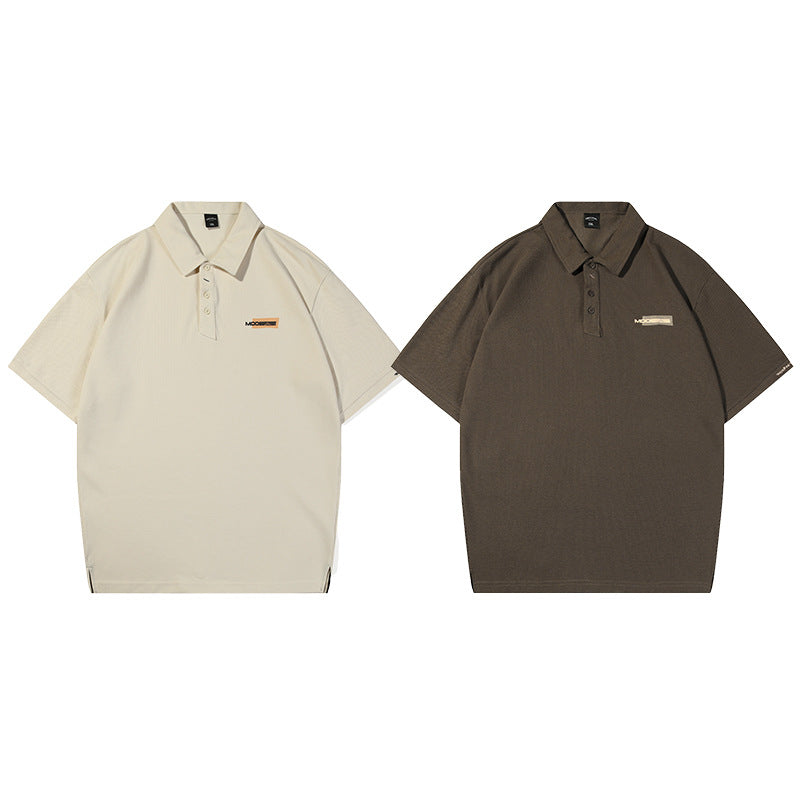 Metro Men's Embroidered Retro Polo Shirt