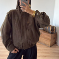 Quill Plaid Bomber Jacket