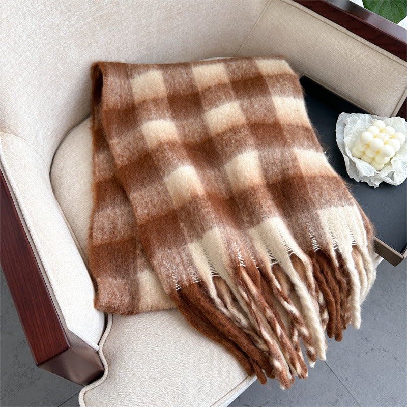 Ember Arden Plaid Warm Scarf