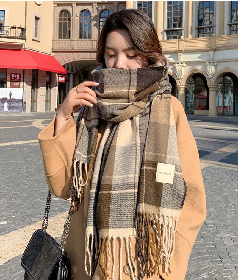 Ember Long Plaid Scarf