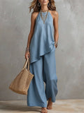 Sera Crew-Neck Two-Piece Set
