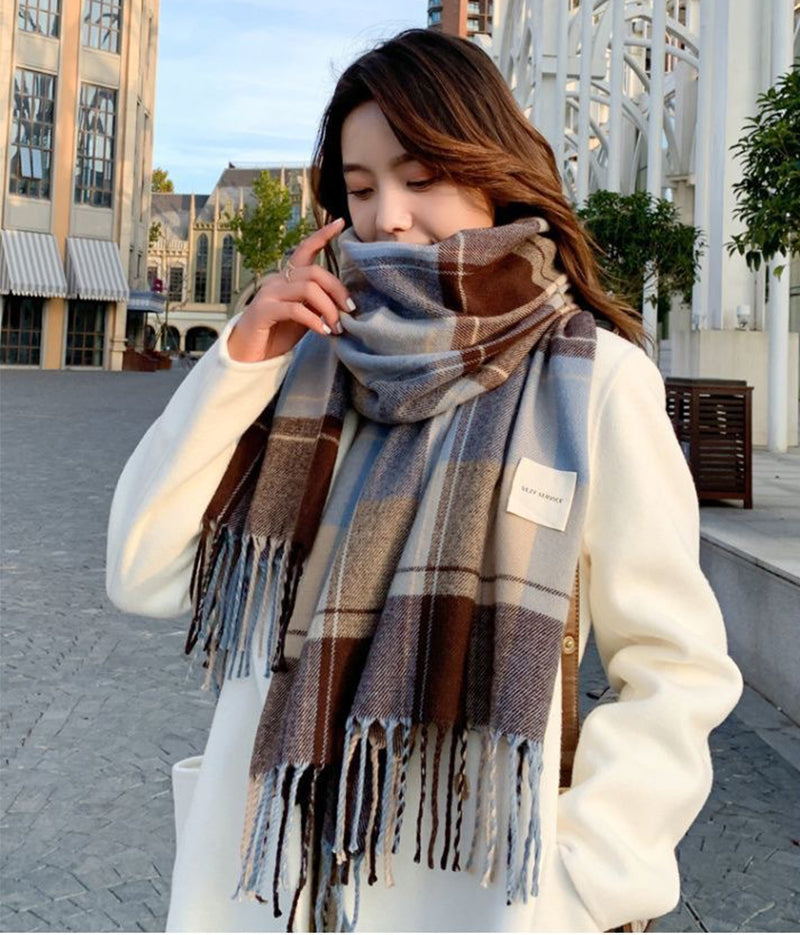 Ember Long Plaid Scarf