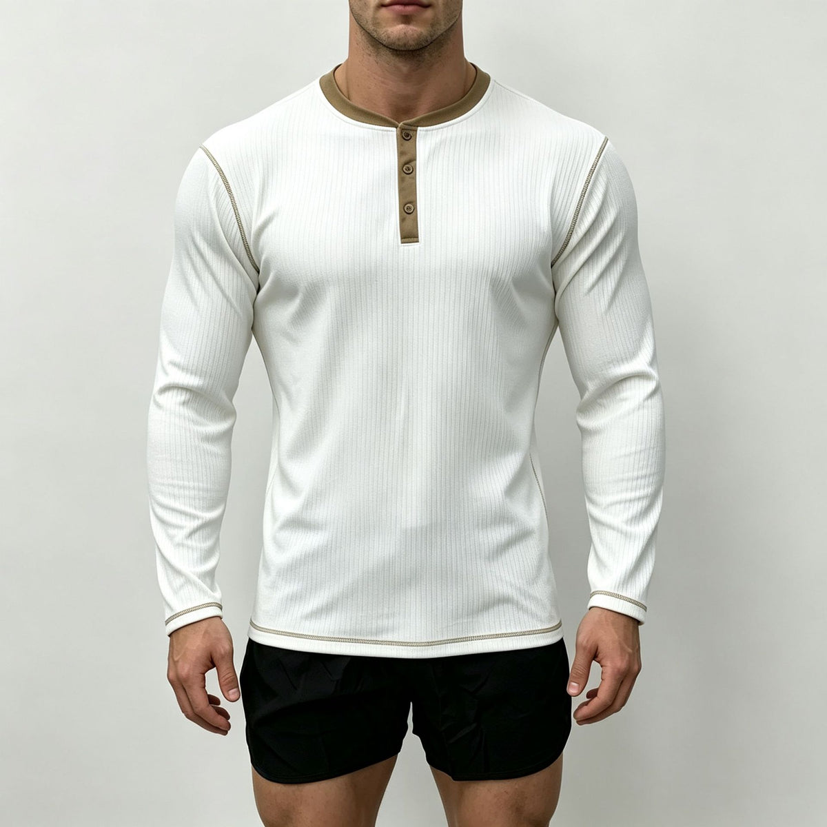 Metro Calder Men's Long-Sleeve Henley Shirt
