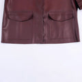 Halo Faux-Leather Short Jacket, view 4