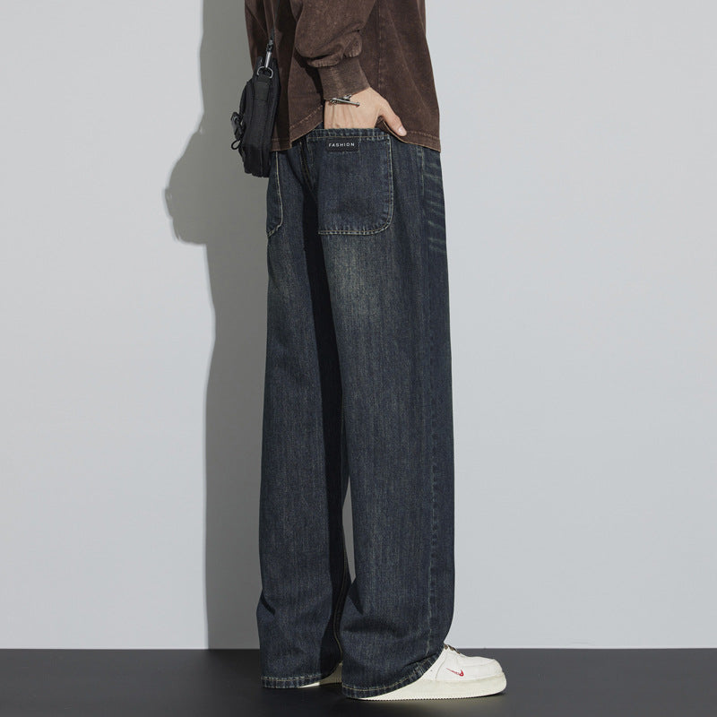 Indigo Men's Retro Straight Jeans