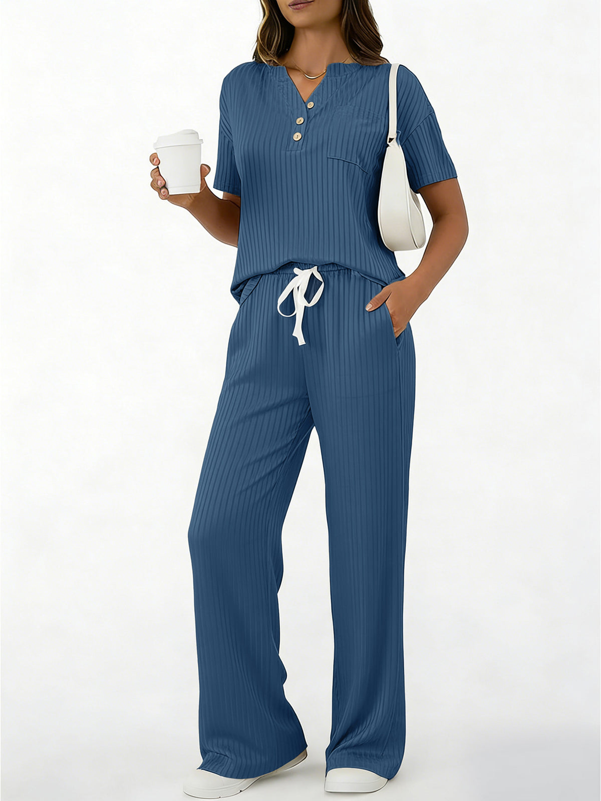 Sera Ribbed Knit Two-Piece Set