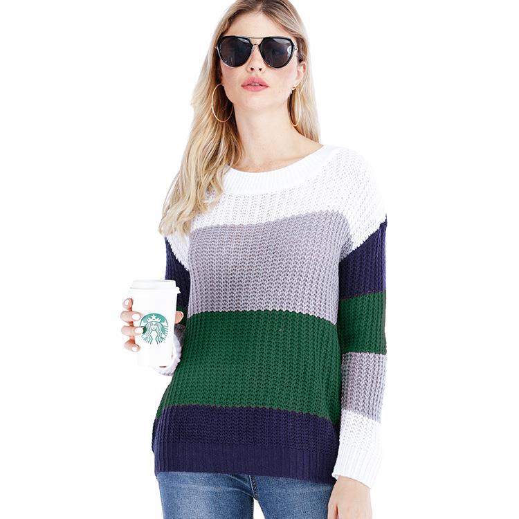 Hearth Knit Relaxed Striped Pullover