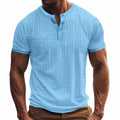 Metro Men's Breathable Henley Shirt