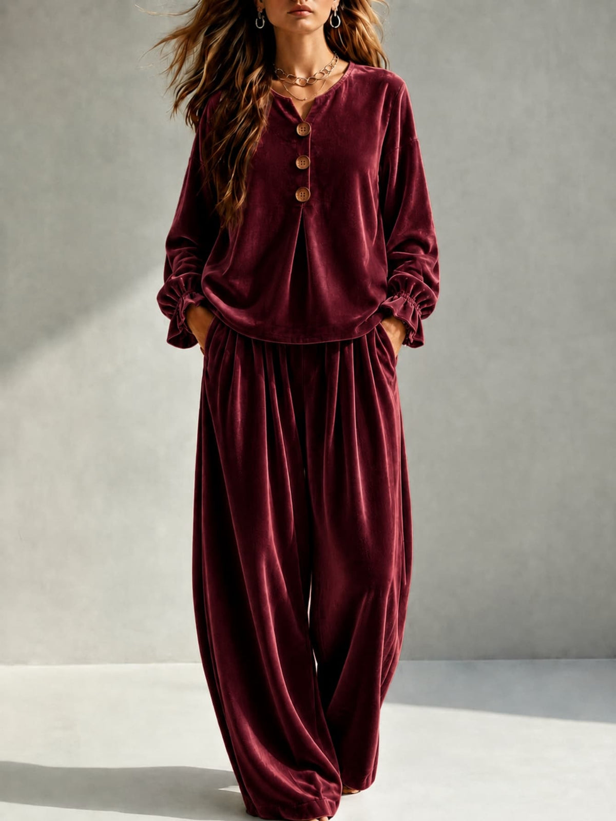 Sera Velvet Two-Piece Set