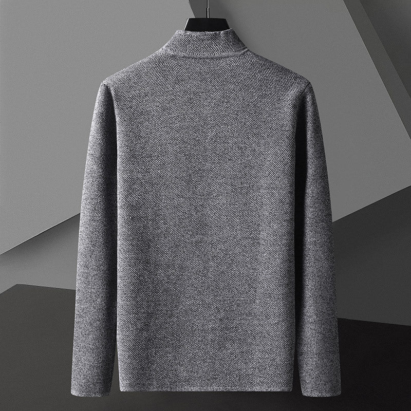 Atlas Men's Stand-Collar Pocket Cardigan