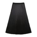 Sway Satin Pleated Midi Skirt
