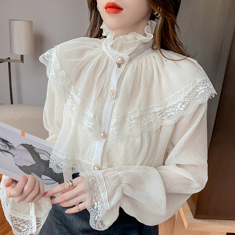 Aurelia Lace Button Shirt