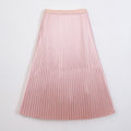 Sway Satin Pleated Midi Skirt