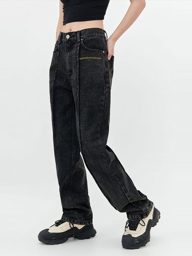 Indigo Elan Straight Jeans
