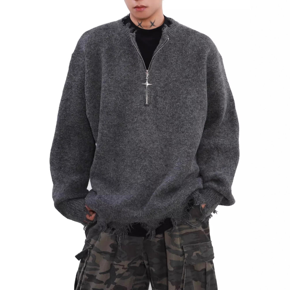 Atlas Men's Half-Zip Vintage Sweater