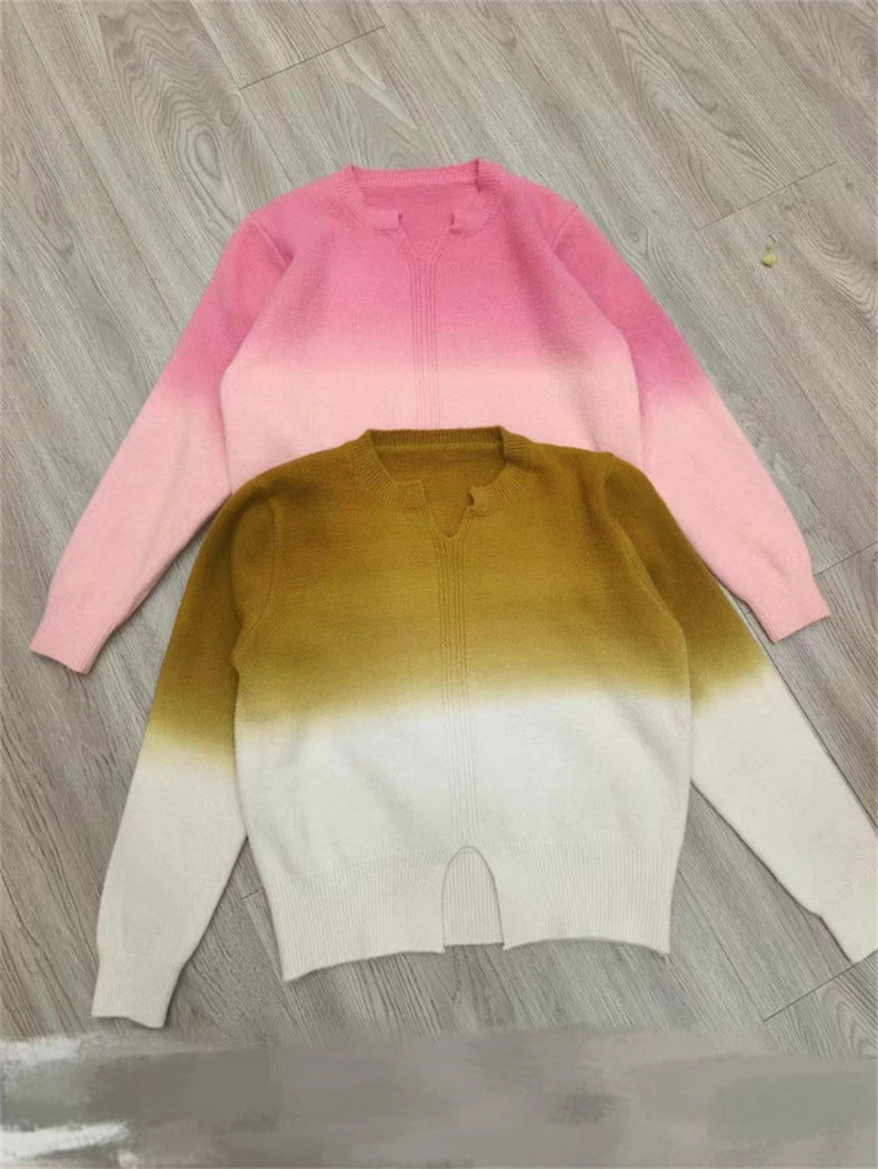 Aurelia Knit Gradient Pullover