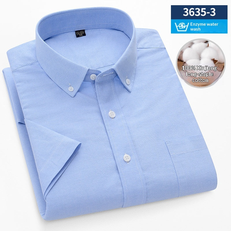 Metro Men's Cotton Striped Plaid Shirt