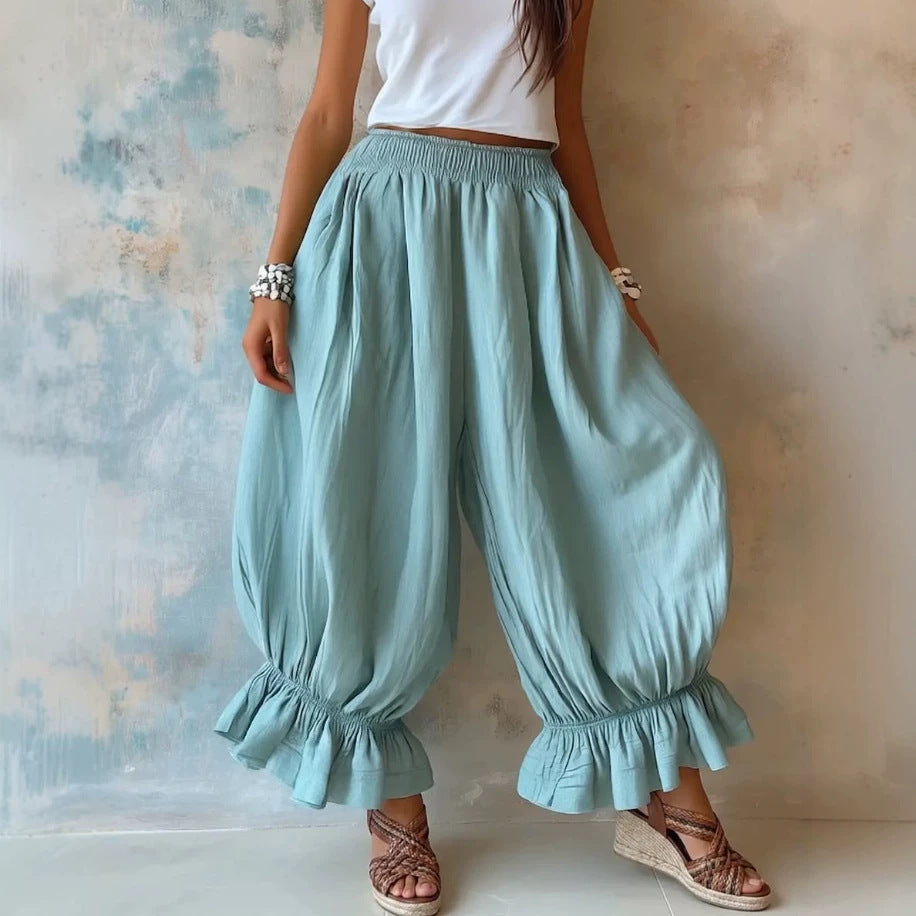 Flow Calder Linen Cotton Relaxed Trousers