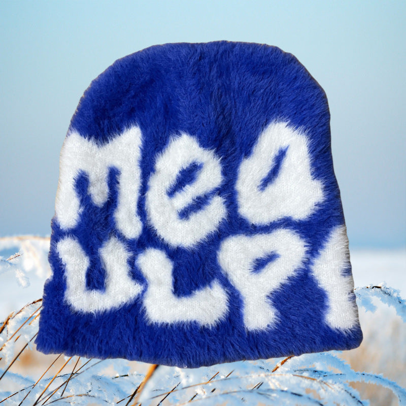 Ember Knit Letter-Print Jacquard Beanie