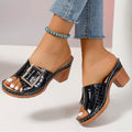 Stride Chunky Block-Heel Sandals