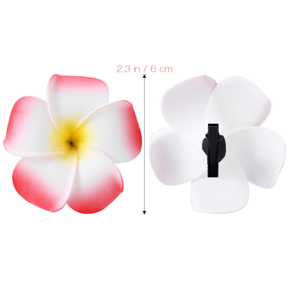 Ember Flower Clip Hawaiian Plumeria Beach Claw