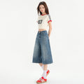 Indigo Upton Wide-Leg Jeans