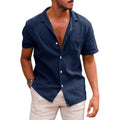 Metro Arden Men's Relaxed Solid Linen Shirt