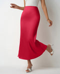 Sway Satin Slim Midi Skirt