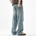 Indigo Men's Straight Ripped Jeans