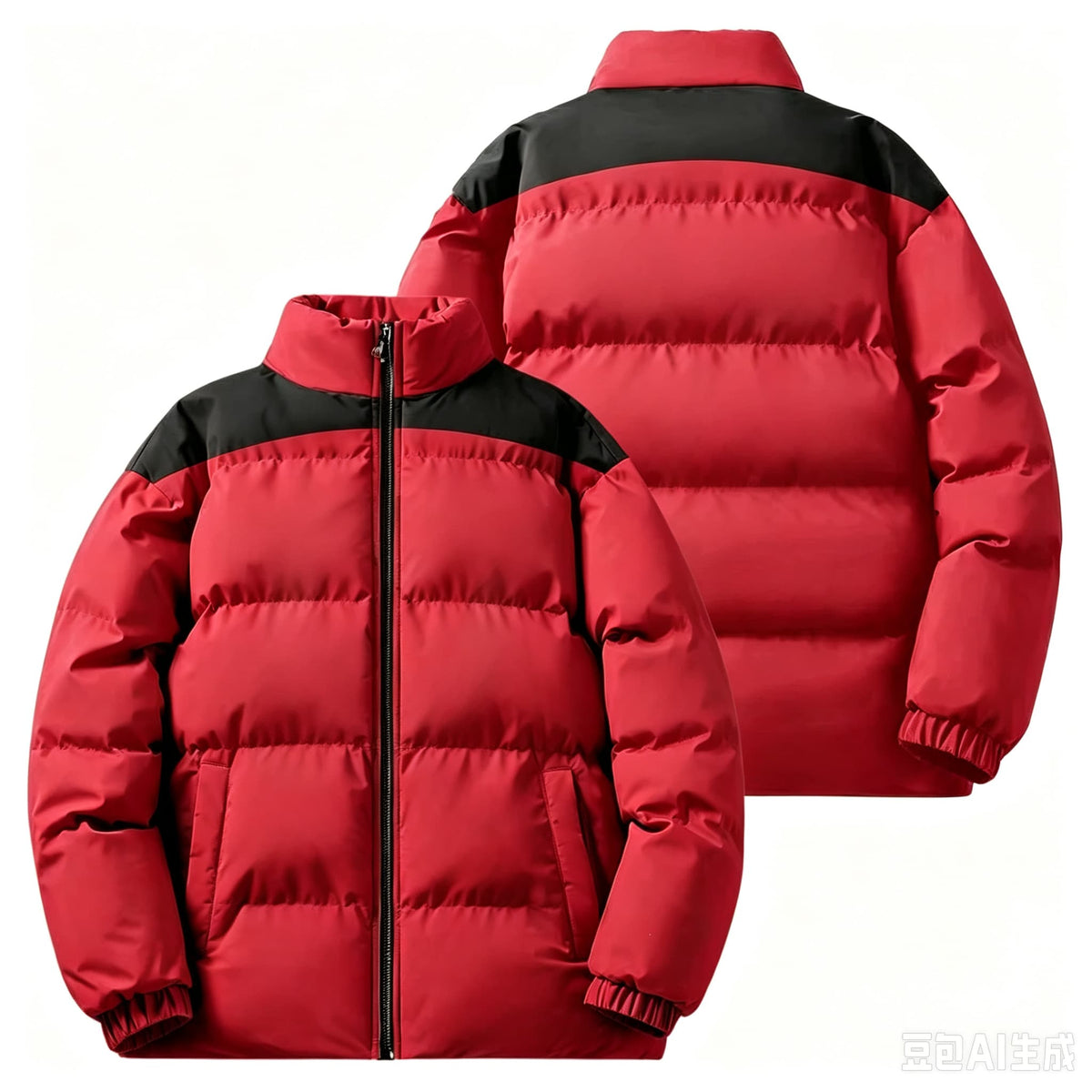 District Men's Cotton Padded Relaxed Puffer Jacket