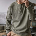 Metro Men's Vintage Henley Shirt