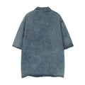 Metro Men's Denim Short-Sleeve Polo Shirt