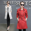 Lumen Slim Mid-Length Trench Coat