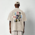 Archive Men's Oversized Letter-Print Printed T-Shirt