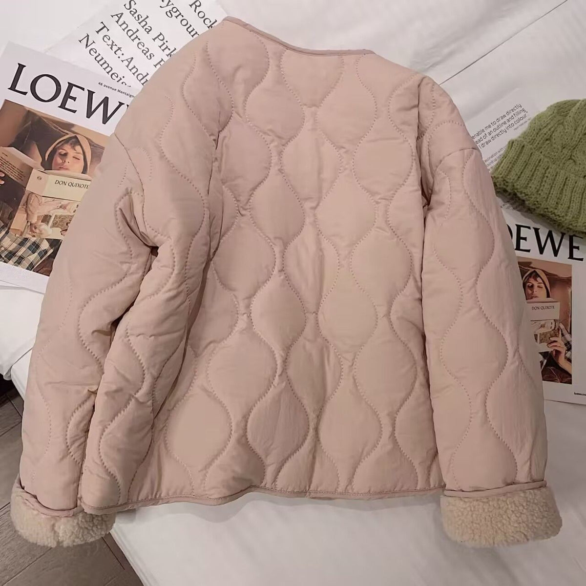 Cove Arden Cotton Fleece-Lined Padded Jacket