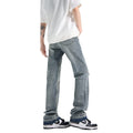 Indigo Men's Relaxed Straight Ripped Jeans