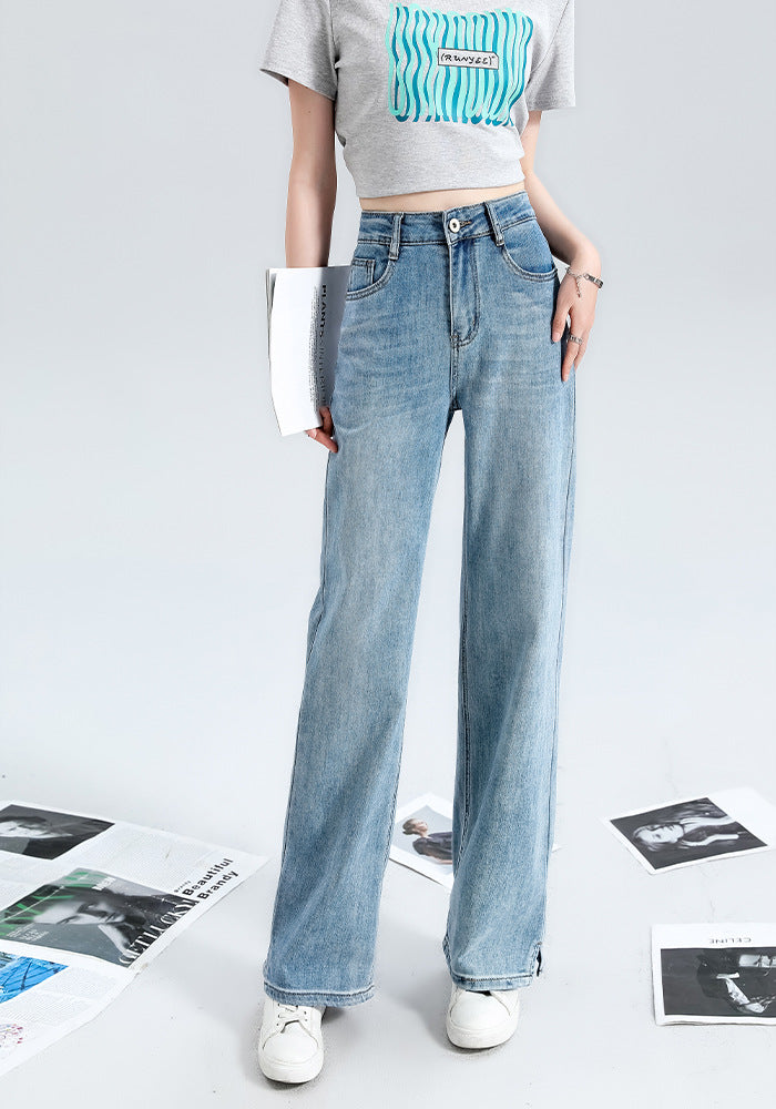 Indigo Perrin Wide-Leg Jeans