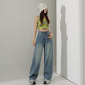 Indigo Bexley Relaxed Wide-Leg Jeans