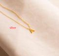 Lune Stainless Steel Letter-Print Necklace