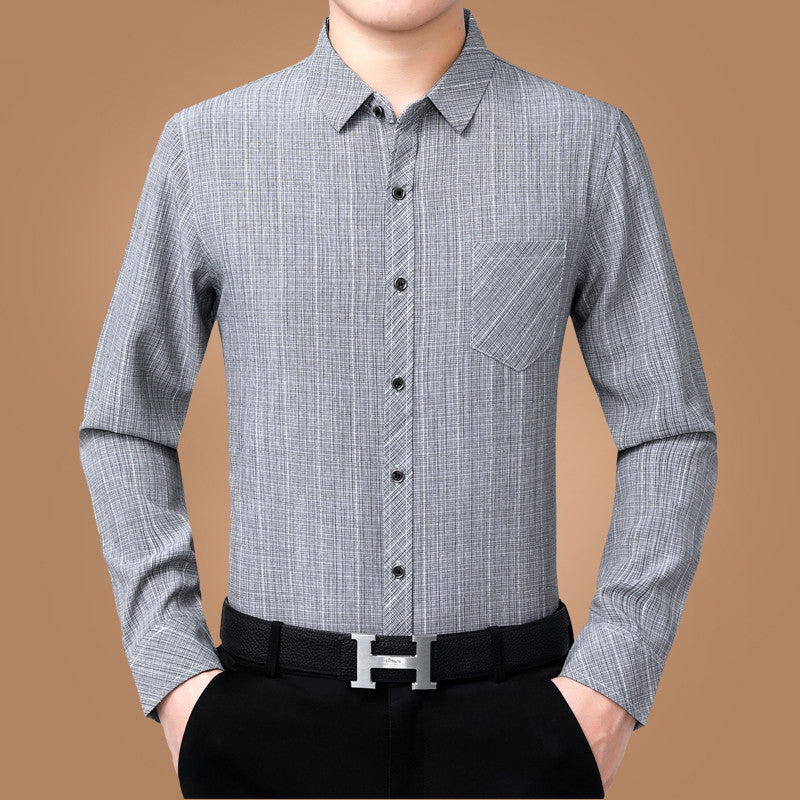 Metro Arden Men's Linen Cotton Long-Sleeve Shirt