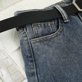 Indigo Arden Straight High-Waist Jeans