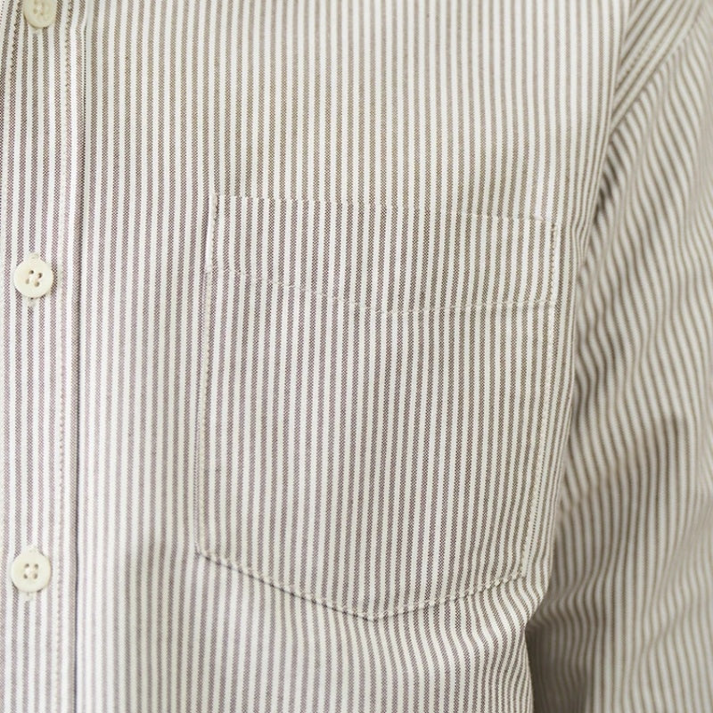 Metro Men's Long-Sleeve Striped Vintage Shirt