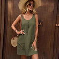 Nova Solid Midi Dress