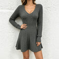 Nova V-Neck Knit Dress