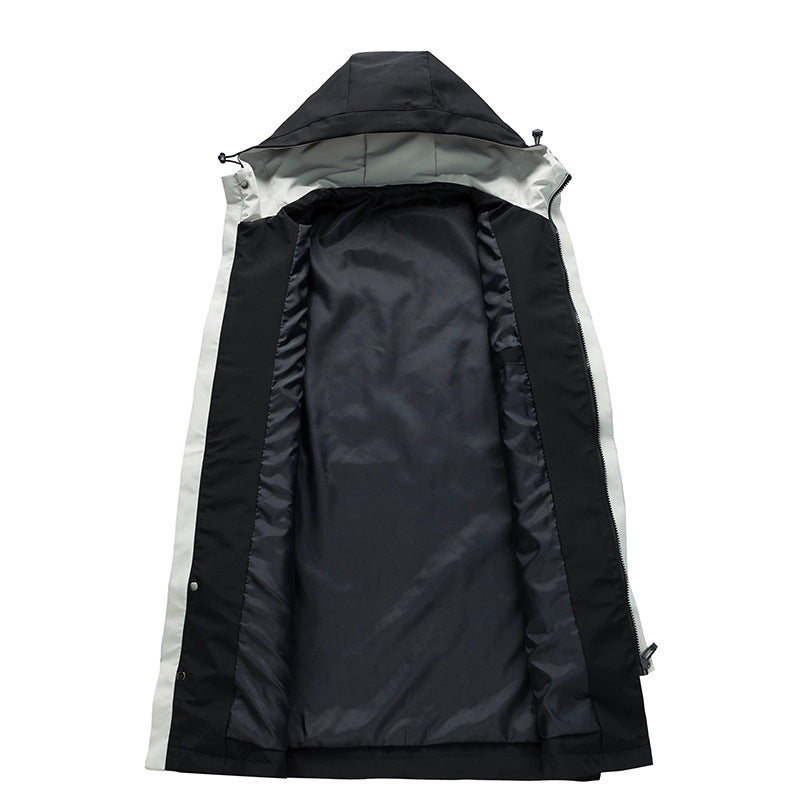 District Men's Relaxed Mid-Length Windbreaker