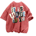 Archive Men's Oversized Letter-Print Printed T-Shirt