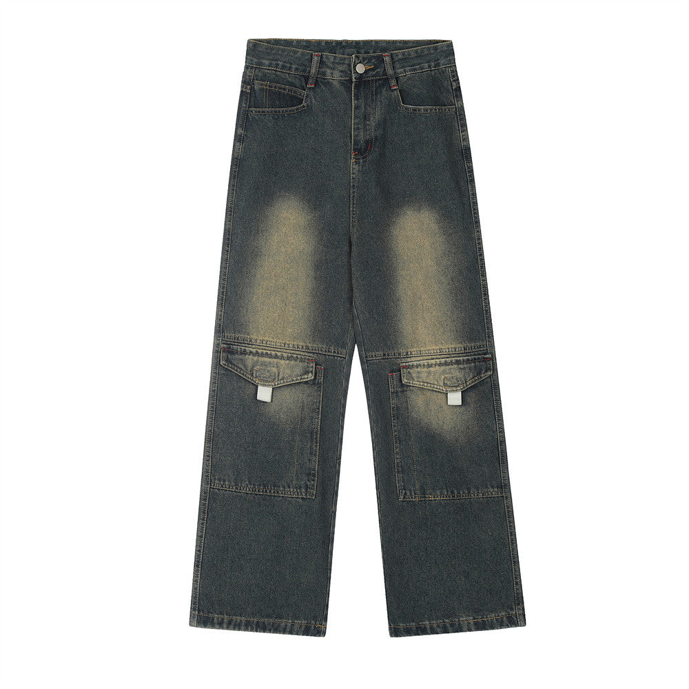 Indigo Arden Men's Denim Cargo Pants