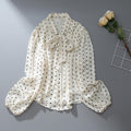 Aurelia Polka-Dot Retro Blouse