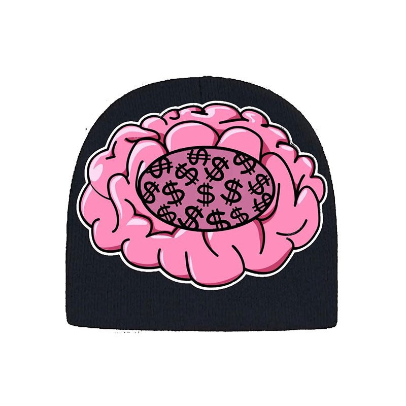 Ember Knit Printed Retro Beanie