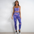 SculptForm High-Waist Tie-Dye Printed Co-ord Set